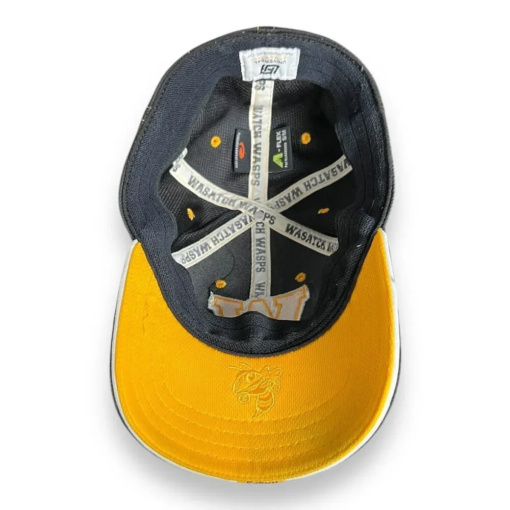 Wasatch Wasps Highschool Universal Athletics Black Embroidered Flex Fit Hat